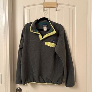 Patagonia Synchilla Gray and Yellow Fleece